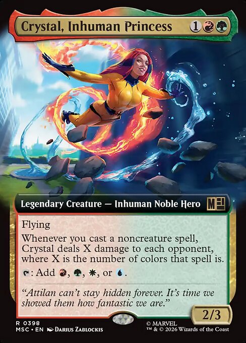 Crystal, Inhuman Princess - Marvel Super Heroes Commander - Extended Art