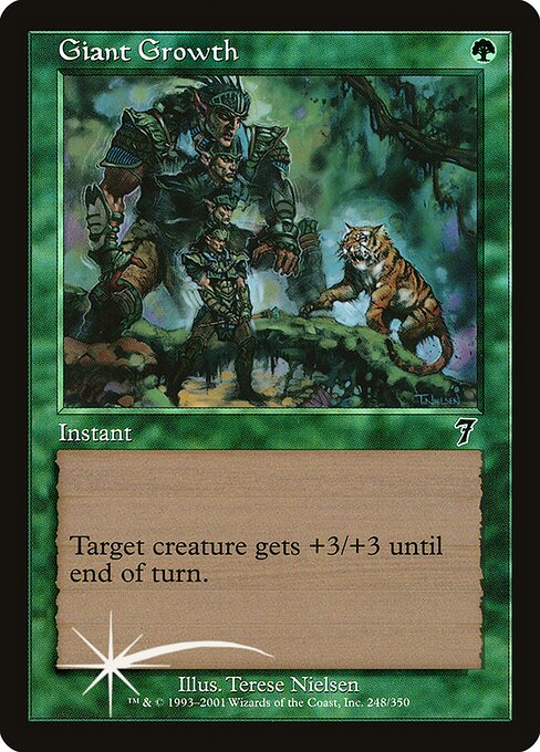 Giant Growth - Seventh Edition - Promo Foil