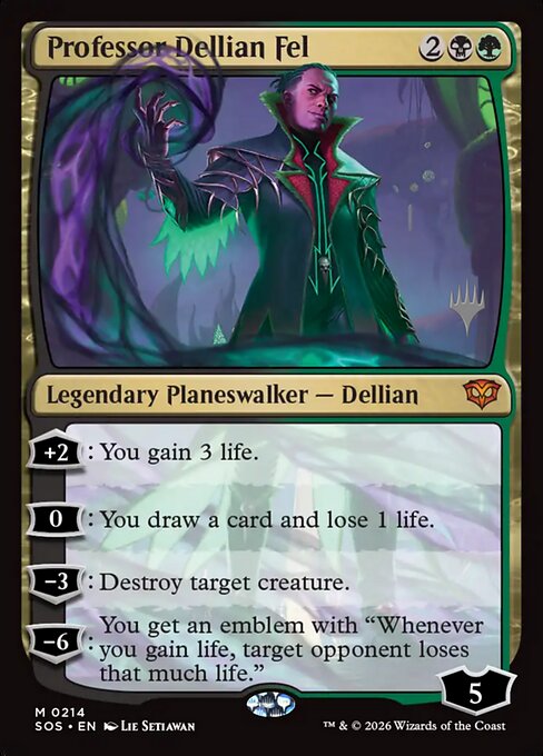 Professor Dellian Fel - Secrets of Strixhaven Promos