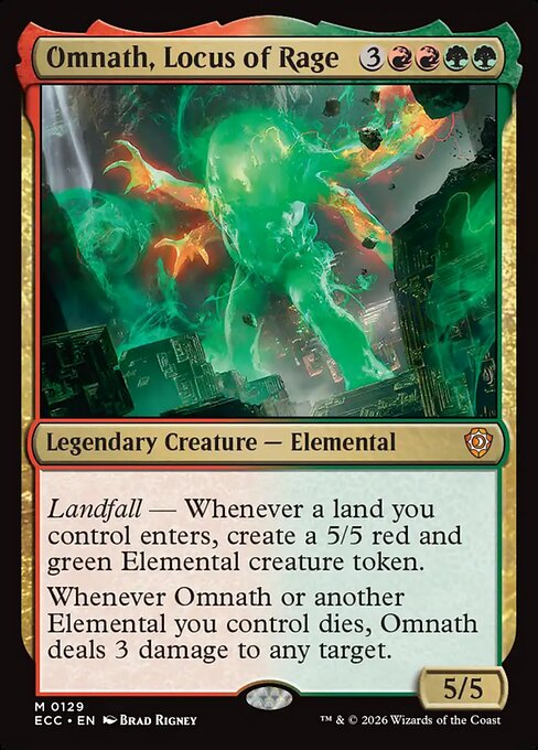 Omnath, Locus of Rage - Lorwyn Eclipsed Commander