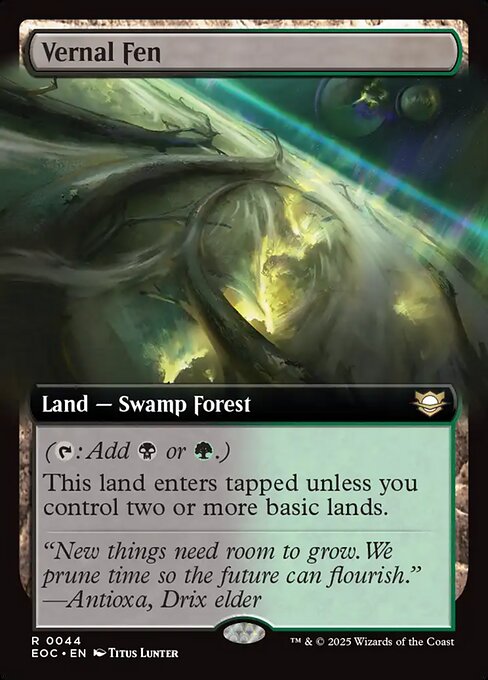 Vernal Fen - Edge of Eternities Commander - Extended Art