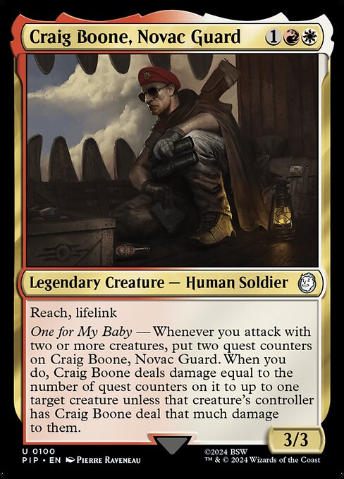 Craig Boone, Novac Guard - Fallout