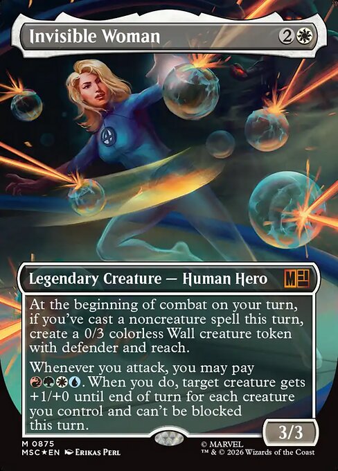 Invisible Woman - Marvel Super Heroes Commander - Surge Foil, Borderless