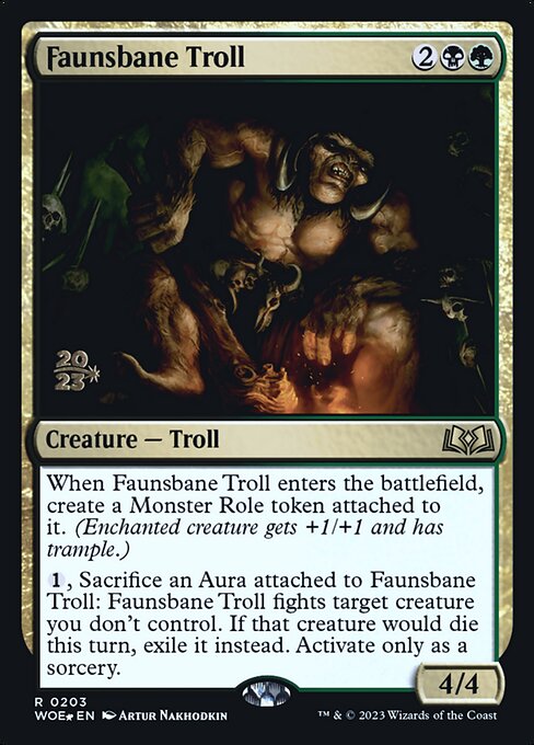 Faunsbane Troll - Wilds of Eldraine Promos