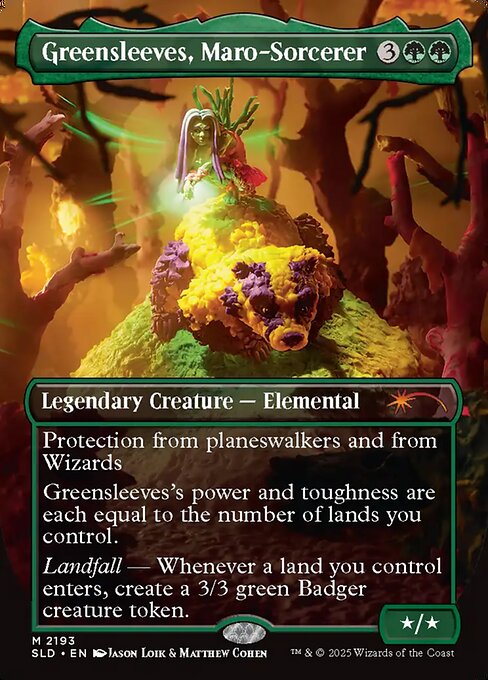 Greensleeves, Maro-Sorcerer - Secret Lair Drop - Borderless
