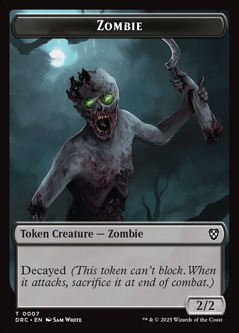 Zombie - Aetherdrift Commander Tokens