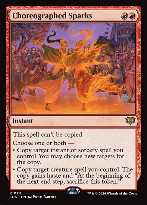 Choreographed Sparks - Secrets of Strixhaven Promos