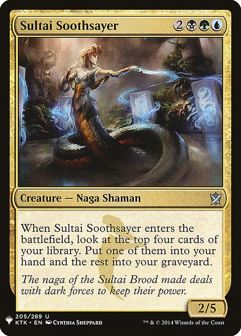 Sultai Soothsayer - The List