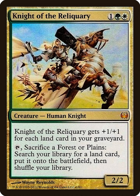 Knight of the Reliquary - Duel Decks: Knights vs. Dragons - Promo Foil