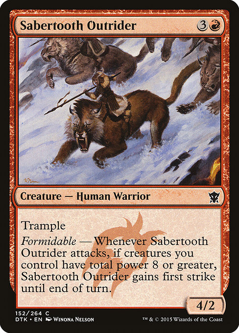 Sabertooth Outrider - Dragons of Tarkir