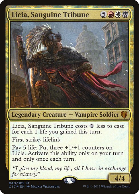 Licia, Sanguine Tribune - Commander 2017 - Promo Foil