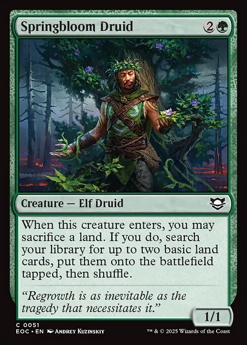 Springbloom Druid - Edge of Eternities Commander