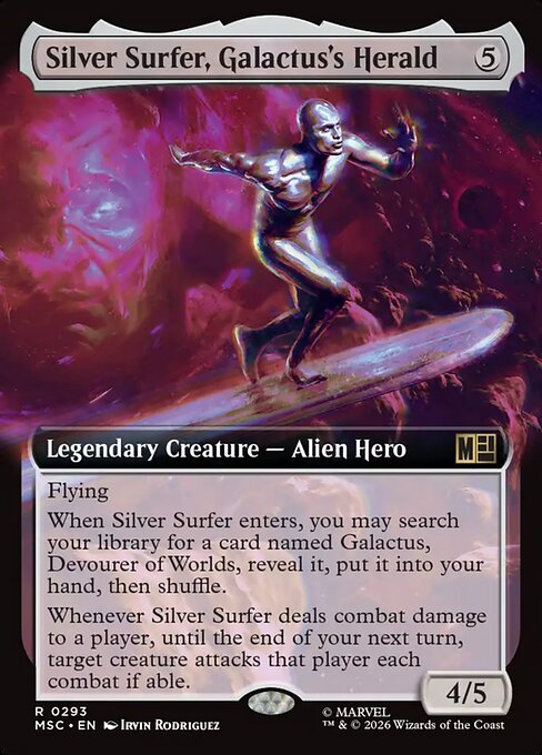 Silver Surfer, Galactus's Herald - Marvel Super Heroes Commander - Extended Art