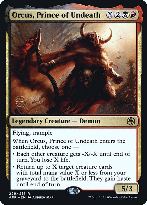 Orcus, Prince of Undeath - Adventures in the Forgotten Realms Promos