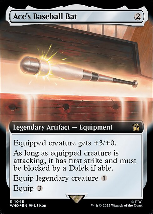 Ace's Baseball Bat - Doctor Who - Surge Foil