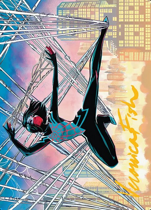 Silk, Web Weaver - Marvel's Spider-Man Art Series - Borderless