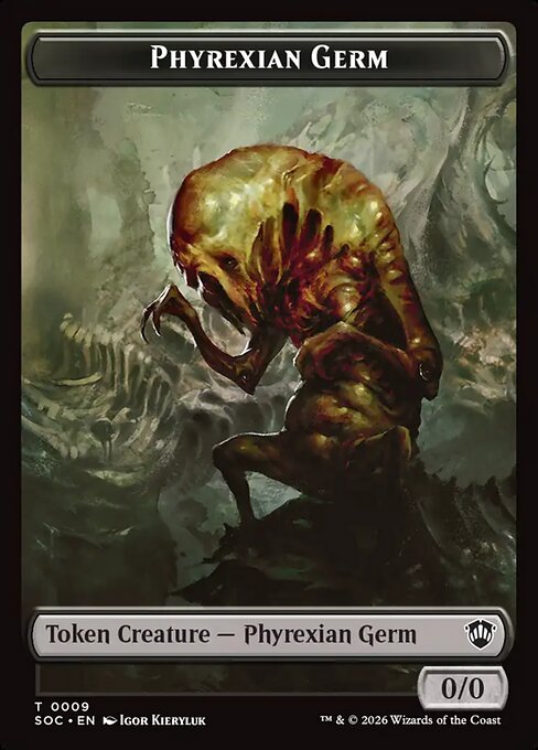 Phyrexian Germ - Secrets of Strixhaven Commander Tokens