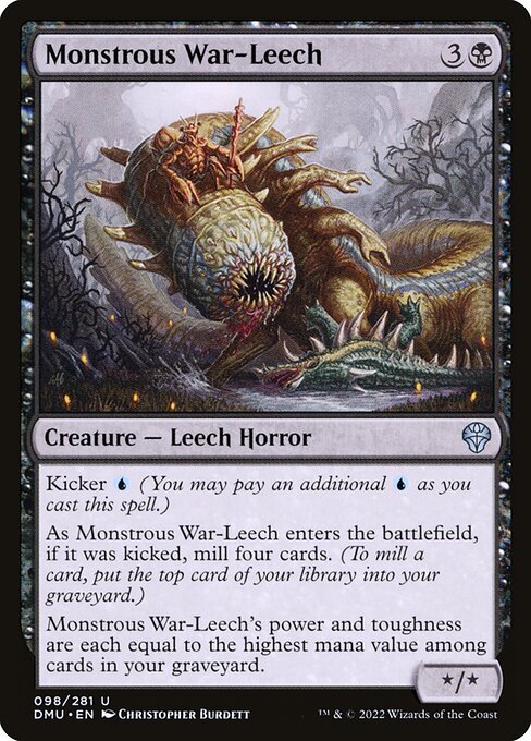 Monstrous War-Leech - Dominaria United
