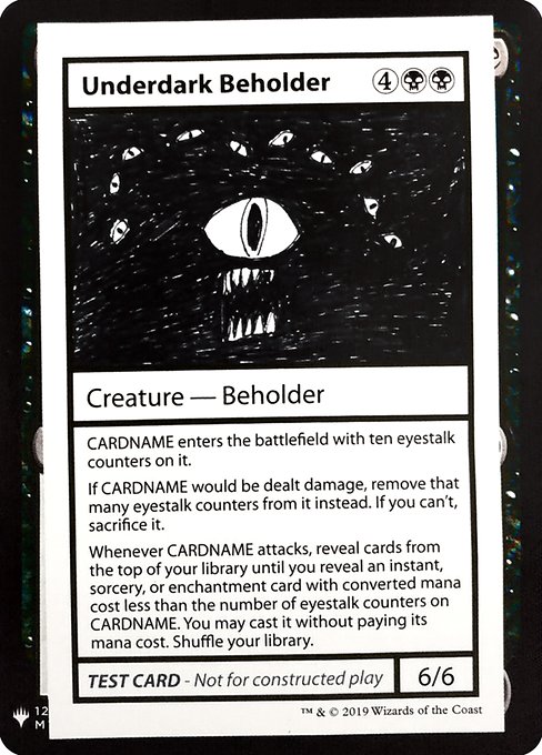 Underdark Beholder - Mystery Booster Playtest Cards 2019