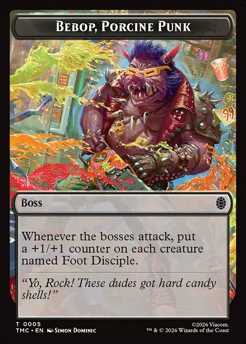 Bebop, Porcine Punk - Teenage Mutant Ninja Turtles Eternal Tokens