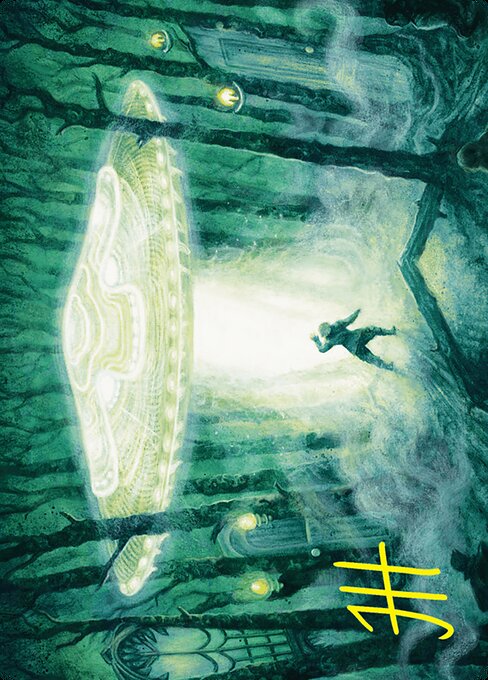 Unidentified Hovership - Duskmourn: House of Horror Art Series - Borderless