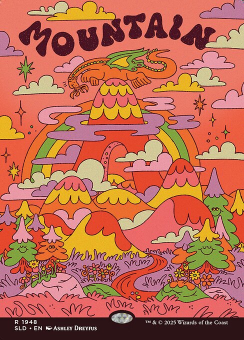 Mountain - Secret Lair Drop - Borderless