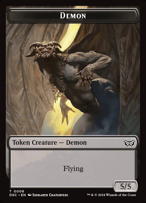 Demon - Duskmourn: House of Horror Commander Tokens