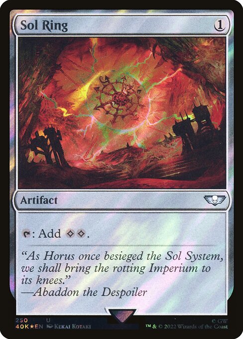 Sol Ring - Warhammer 40,000 Commander - Surge Foil