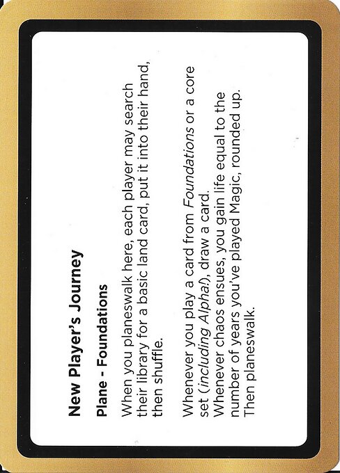 New Player's Journey - Black Lotus Unknown Planechase