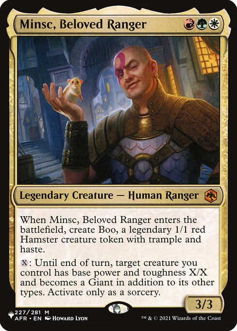 Minsc, Beloved Ranger - The List