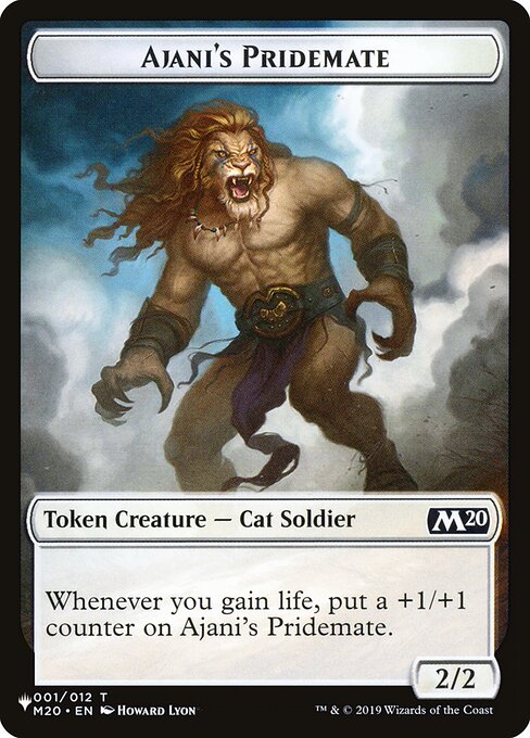 Ajani's Pridemate - The List