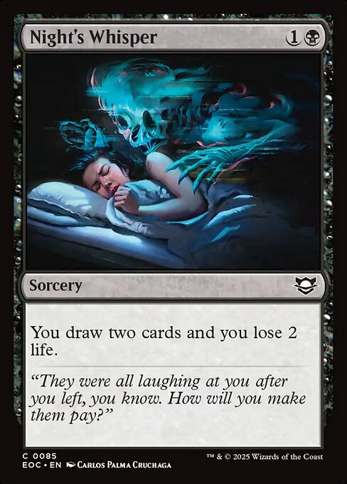 Night's Whisper - Edge of Eternities Commander