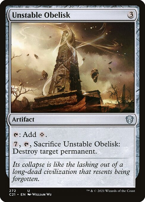 Unstable Obelisk - Commander 2021