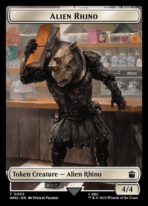 Alien Rhino - Doctor Who Tokens