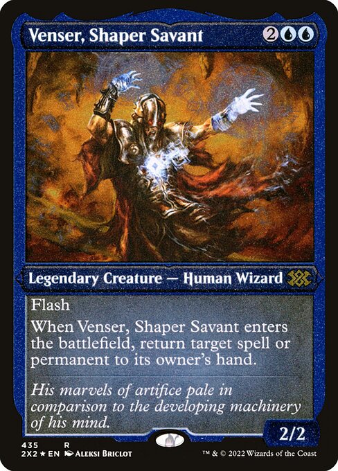 Venser, Shaper Savant - Double Masters 2022 - Etched Foil