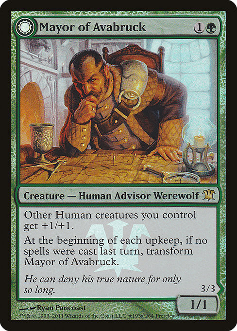 Mayor of Avabruck // Howlpack Alpha - Innistrad Promos - Promo Foil