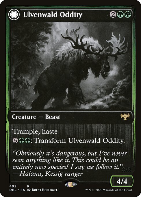 Ulvenwald Oddity // Ulvenwald Behemoth - Innistrad: Double Feature