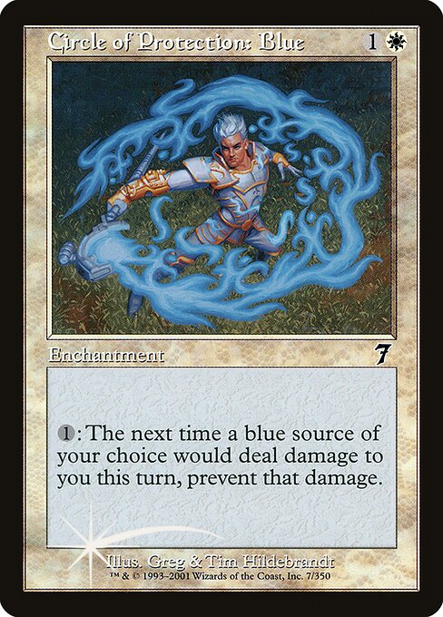 Circle of Protection: Blue - Seventh Edition - Promo Foil