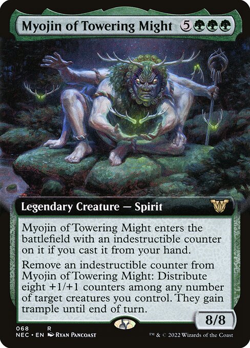 Myojin of Towering Might - Neon Dynasty Commander