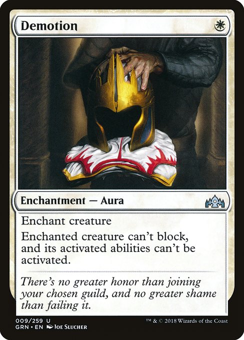 Demotion - Guilds of Ravnica