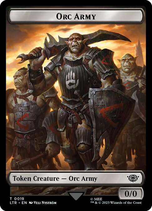 Orc Army - The Lord of the Rings: Tales of Middle-earth Tokens - Surge Foil