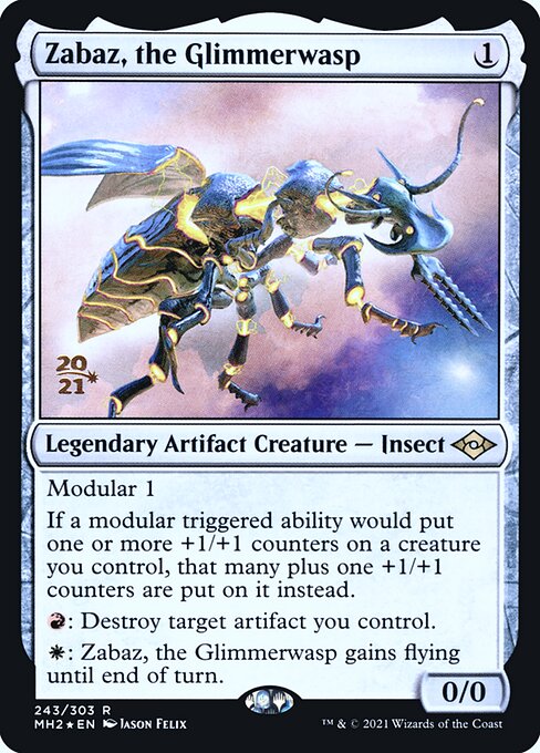 Zabaz, the Glimmerwasp - Modern Horizons 2 Promos - Promo Foil