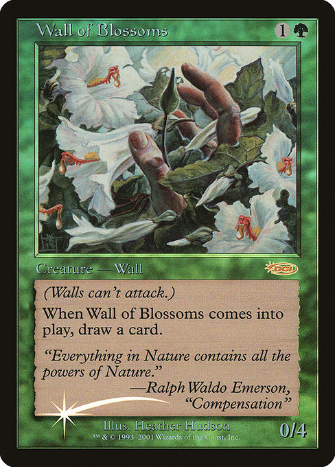 Wall of Blossoms - Friday Night Magic 2002 - Promo Foil