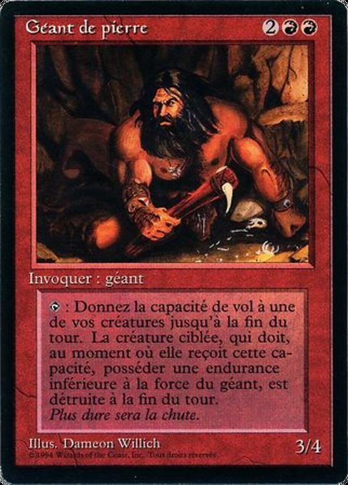 Géant de pierre (Stone Giant) - Foreign Black Border