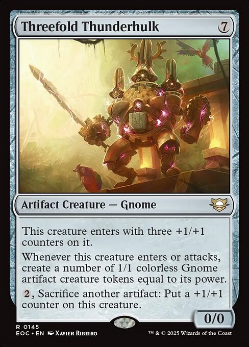 Threefold Thunderhulk - Edge of Eternities Commander