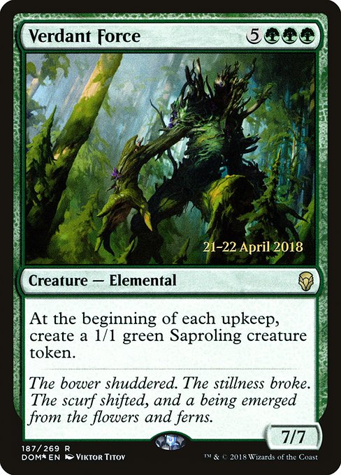 Verdant Force - Dominaria Promos - Promo Foil