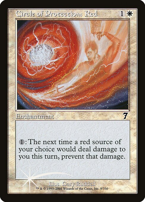 Circle of Protection: Red - Seventh Edition - Promo Foil