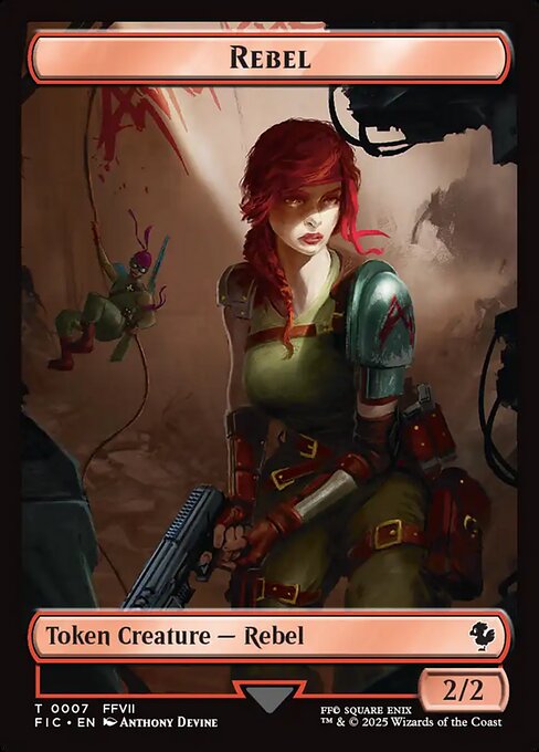 Rebel - Final Fantasy Commander Tokens - Surge Foil