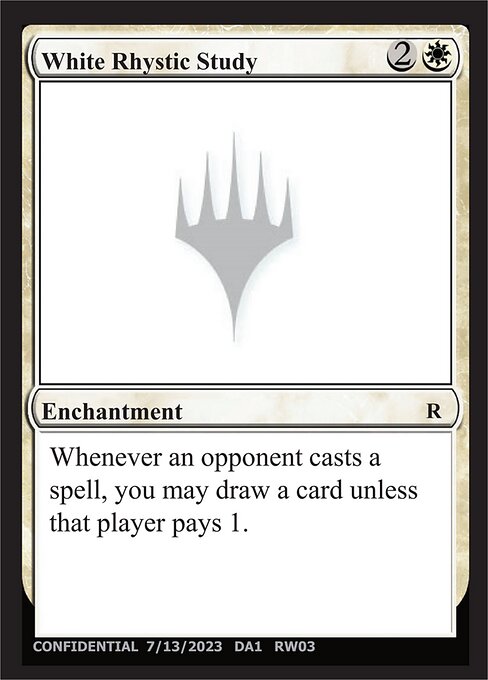 White Rhystic Study - Unknown Event