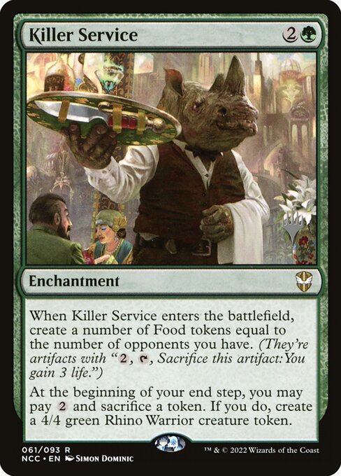 Killer Service - New Capenna Commander Promos